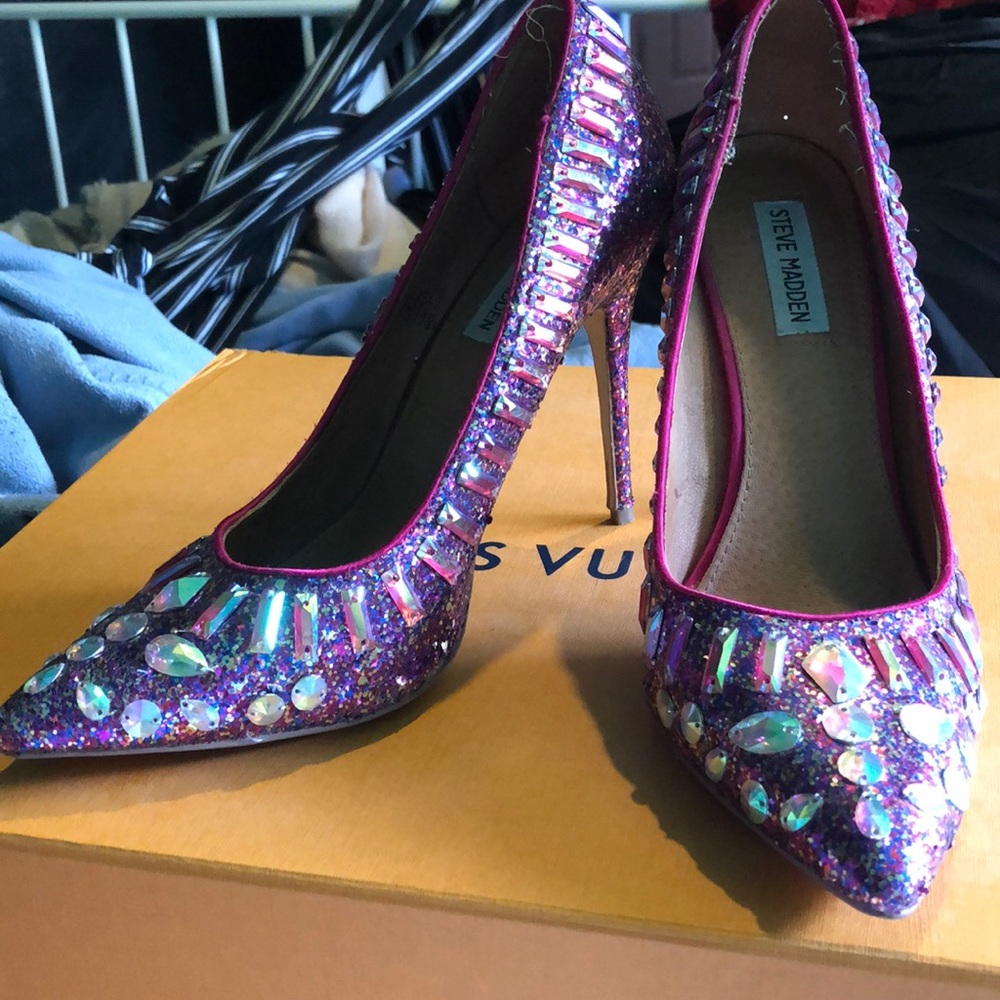 💕 Steve Madden glitter pump 💕